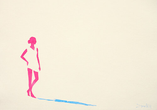 Quiet presence Pink Ed. 1 di Carlos Martin, Opera su carta in vendita su Singulart