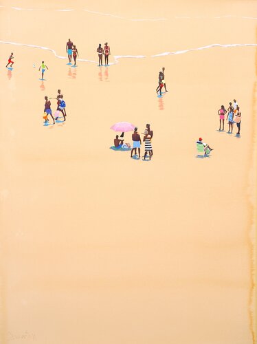 Beach time 75 par Carlos Martin, Œuvre sur papier en vente sur Singulart