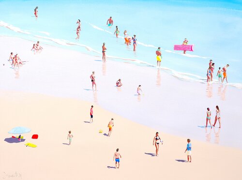 Beach day 58 by Carlos Martin, Work on Paper for Sale on Singulart