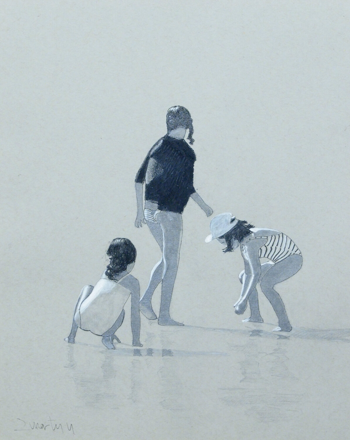 Girls on the shore Carlos Martin