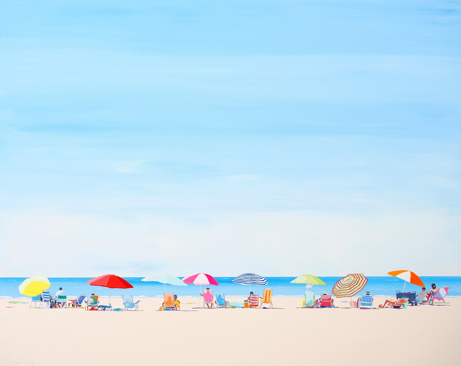 Shoreline umbrellas VII Carlos Martin