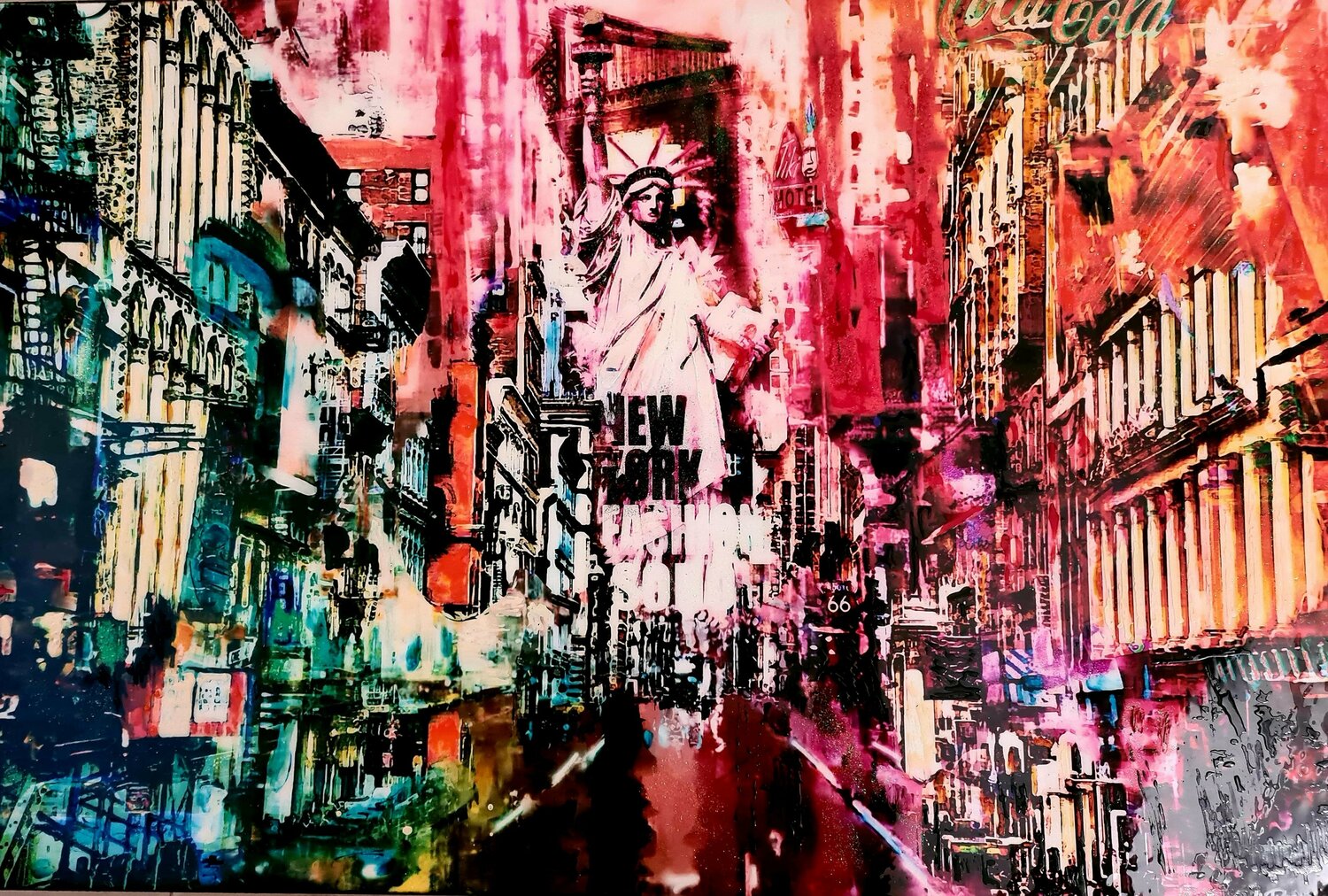 NEW YORK CITY by A ROSEN (2020) Painting Acrylic, Resin on Canvas