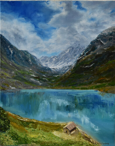 Mountain van Lusie Schellenberg, Schilderij te koop op Singulart