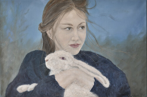 JESSICA  AND ROGER RABBIT di Lusie Schellenberg, Pittura in vendita su Singulart