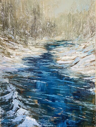 The first day of winter von Lusie Schellenberg, Malerei kaufen auf Singulart