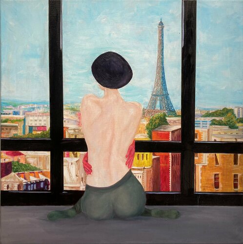 UNCLAD NECK van Lusie Schellenberg, Schilderij te koop op Singulart