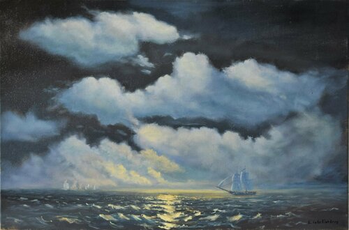 Brig Mercury di Lusie Schellenberg, Pittura in vendita su Singulart