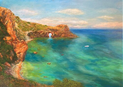 Diana 's Grotto van Lusie Schellenberg, Schilderij te koop op Singulart