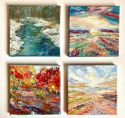 Seasons von Lusie Schellenberg, Malerei kaufen auf Singulart