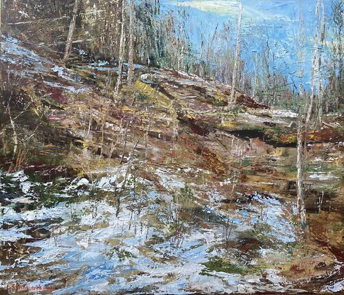Herbststimmung van Lusie Schellenberg, Schilderij te koop op Singulart