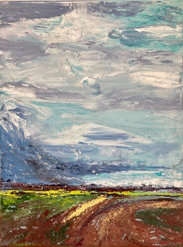 looking into the distance van Lusie Schellenberg, Schilderij te koop op Singulart