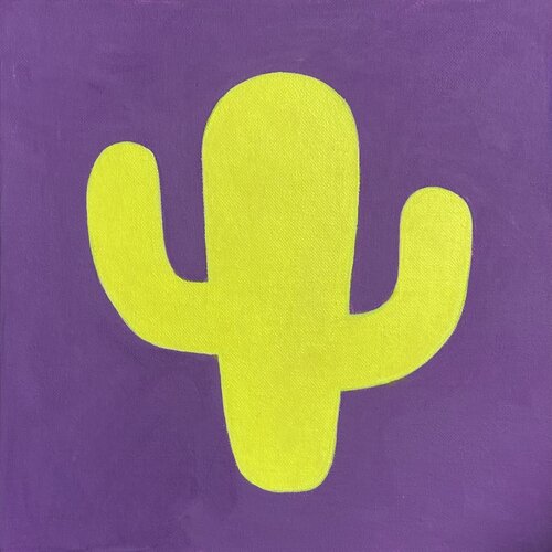 Cactus Pop Grid Nr.4 by Lusie Schellenberg, Painting for Sale on Singulart