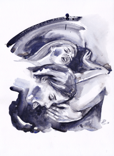 Watercolour on Paper (29x41 cm) - Your Majesty von Anna Dart, Malerei kaufen auf Singulart