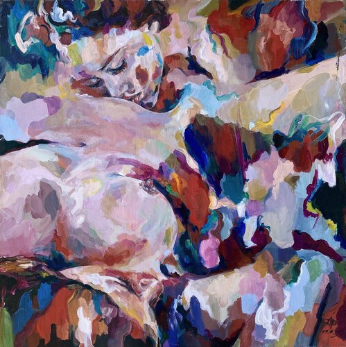 Antimatter (80x80 cm) - XL di Anna Dart, Pittura in vendita su Singulart