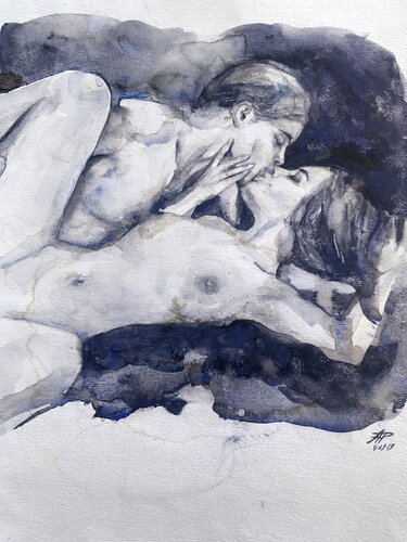 Watercolour on Paper (29x41 cm) - From Monday to Sunday di Anna Dart, Opera su carta in vendita su Singulart