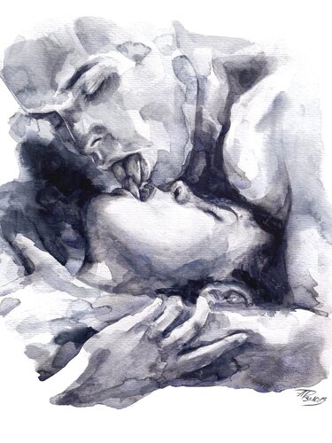 Watercolour on Paper (29x41 cm) - Choices di Anna Dart, Pittura in vendita su Singulart