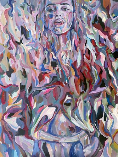 My Life is a Circus - SPECIAL 💎 (86x116 cm) - XXL van Anna Dart, Schilderij te koop op Singulart