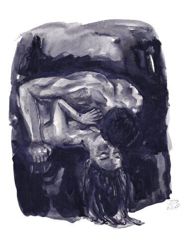 Giclée Print (30x40 cm) - Celebrating that we got divorced di Anna Dart, Stampa in vendita su Singulart