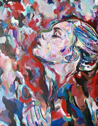 Your Heart Smells Like Roses (116x89 cm) - XXL van Anna Dart, Schilderij te koop op Singulart