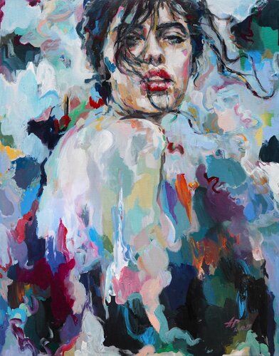 California (73x92) - XL di Anna Dart, Pittura in vendita su Singulart