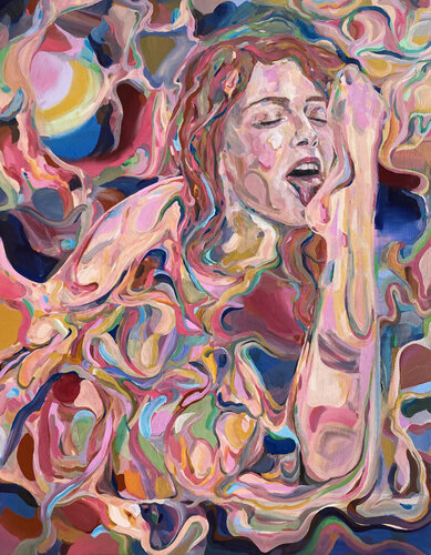 Cinnamon & Honey (81x100 cm) - XL van Anna Dart, Schilderij te koop op Singulart