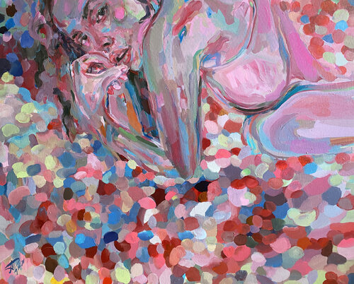 Eternal (81x100 cm) - XL van Anna Dart, Schilderij te koop op Singulart