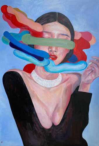 No Sun No Name (100x150 cm) - XXL van Anna Dart, Schilderij te koop op Singulart