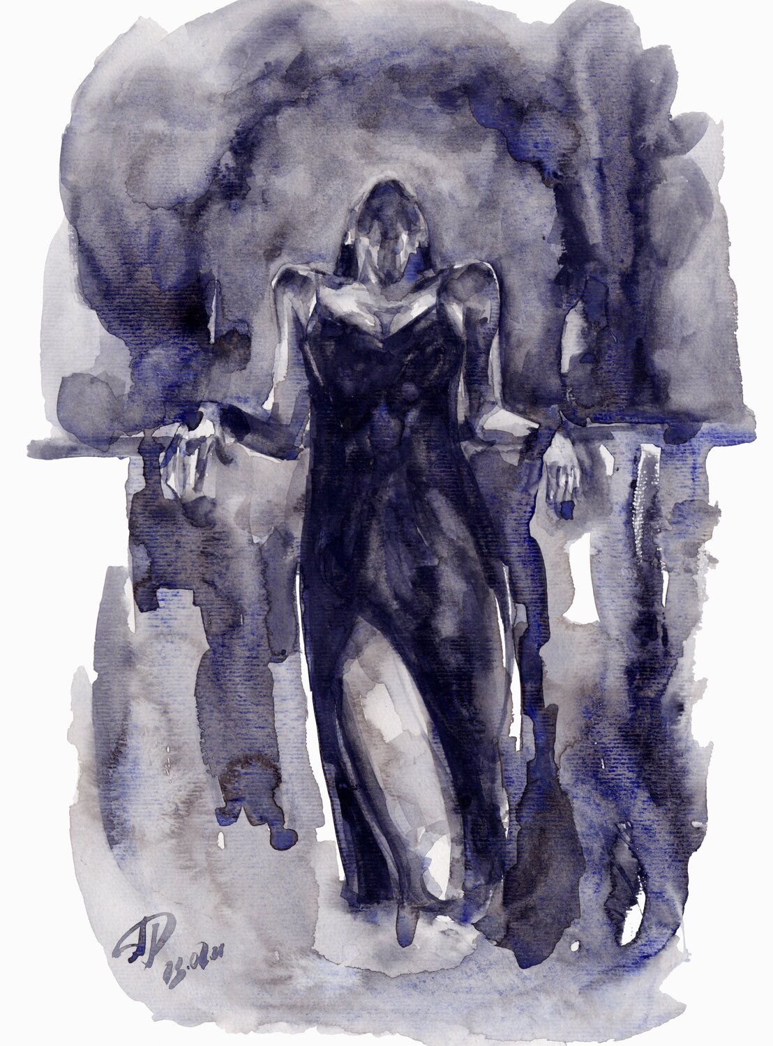 Watercolour on Paper (29x41 cm) - July 20 Anna Dart