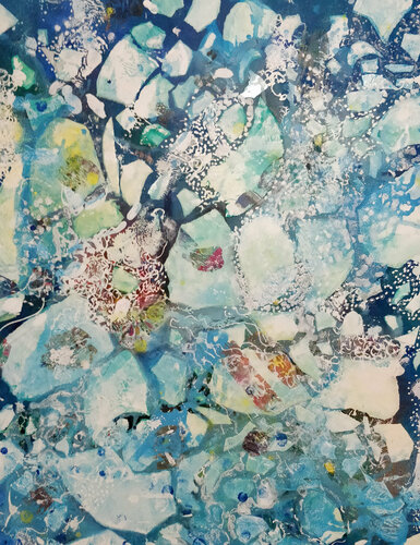 Les frissons de la banquises van Marie-Pierre Autonne, Schilderij te koop op Singulart