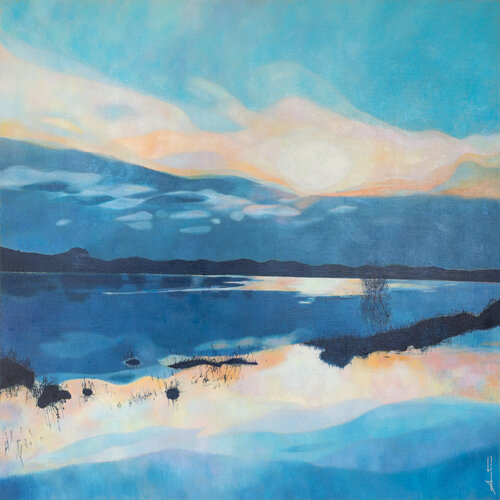 Le miroir de la Loire par Marie-Pierre Autonne, Peinture en vente sur Singulart