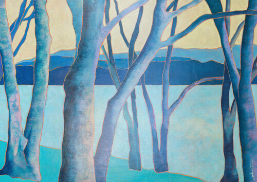 Les habitants de la Loire by Marie-Pierre Autonne, 회화 for Sale on Singulart
