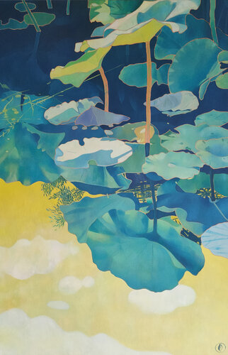 En attendant Narcisse… par Marie-Pierre Autonne, Peinture en vente sur Singulart