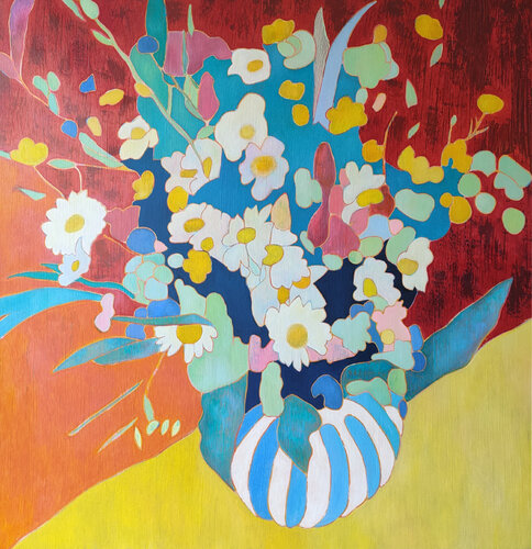 Le bouquet Bigouden by Marie-Pierre Autonne, 회화 for Sale on Singulart