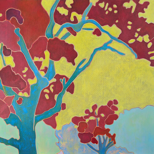 L'arbre rose by Marie-Pierre Autonne, 회화 for Sale on Singulart