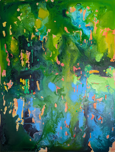 Les reflets du Château du pin von Marie-Pierre Autonne, Malerei kaufen auf Singulart