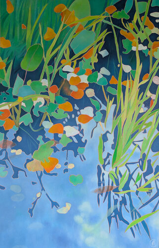 Des fleurs et des feuilles par Marie-Pierre Autonne, Peinture en vente sur Singulart