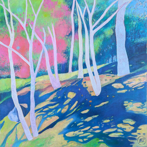 Les bleus de Maulévrier de Marie-Pierre Autonne, Pintura a la venta en Singulart