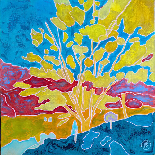 La joie des arbres by Marie-Pierre Autonne, Painting for Sale on Singulart