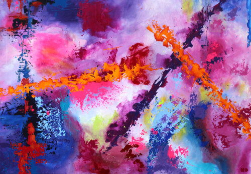 BLUMEN IM NOVEMBER II di Karin Doering, Pittura in vendita su Singulart