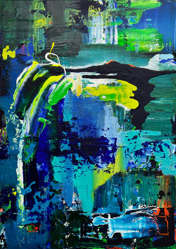 IM:PULS - LOSGELÖST di Karin Doering, Pittura in vendita su Singulart