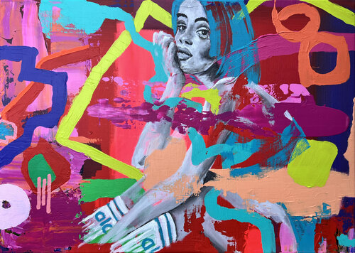 AUFRECHT. by Karin Doering, Painting for Sale on Singulart
