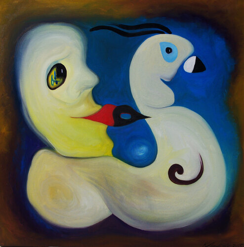 Ride a White Swan by Vladimir Kolosov, Painting for Sale on Singulart