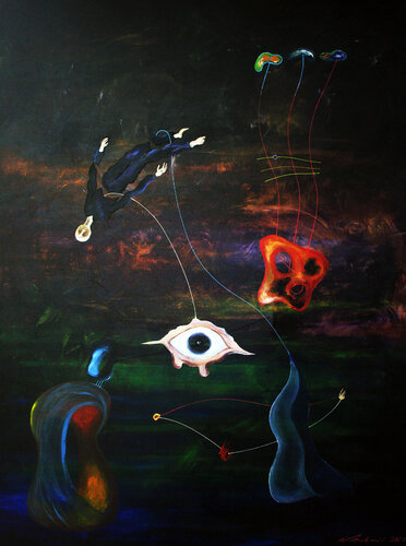 In between dreams van Vladimir Kolosov, Schilderij te koop op Singulart