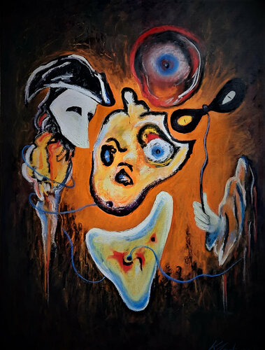 Enigmatic appearance of myself in an other's dream de Vladimir Kolosov, Pintura a la venta en Singulart