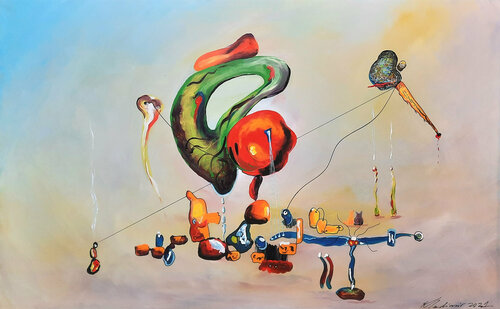 Metaphysical landscape with Cecile and Calypso observing the decline of capitalism Vladimir Kolosov