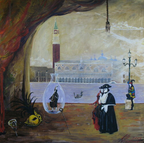 Carnevale Veneziano, Part I di Vladimir Kolosov, Pittura in vendita su Singulart