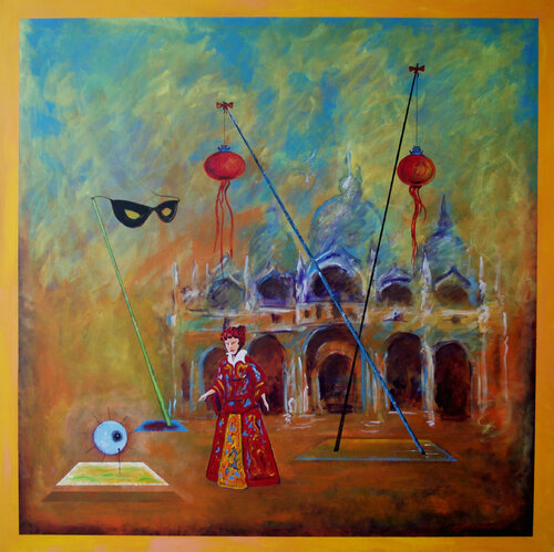 Carnevale Veneziano, Part III (Guest from China) by Vladimir Kolosov, Painting for Sale on Singulart