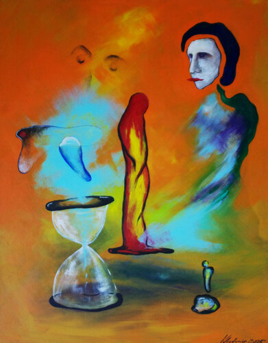 Time collector van Vladimir Kolosov, Schilderij te koop op Singulart