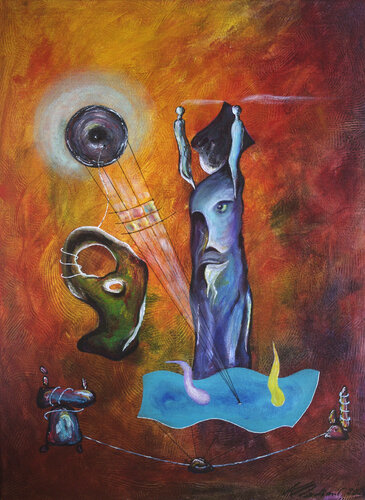 Storyteller di Vladimir Kolosov, Pittura in vendita su Singulart
