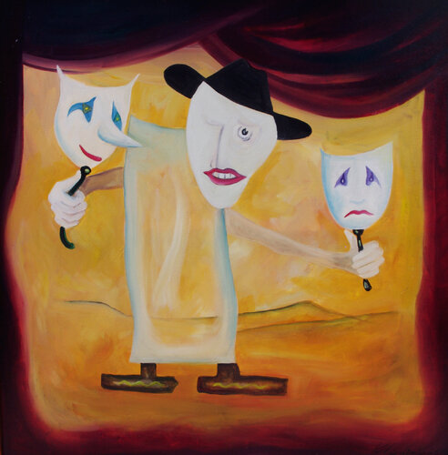 Performance. American vaudeville. di Vladimir Kolosov, Pittura in vendita su Singulart